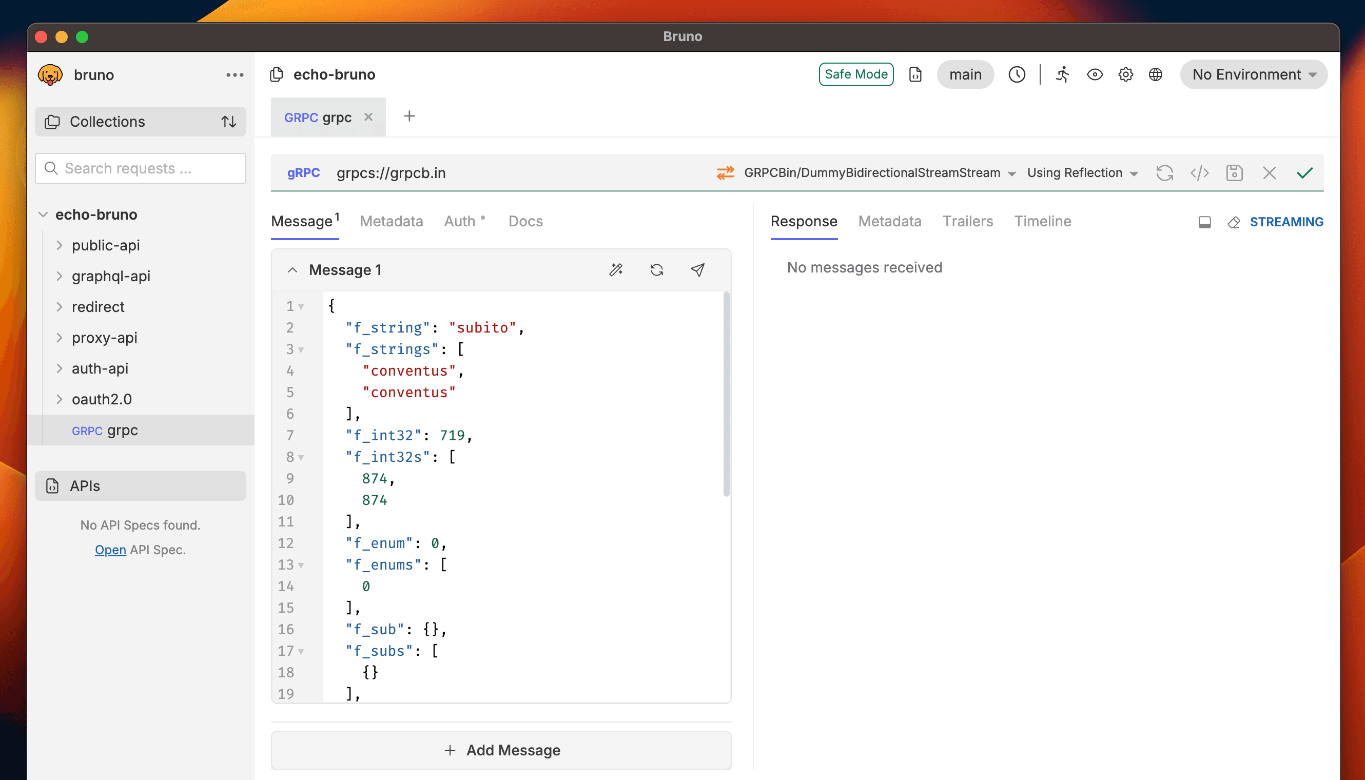Building Stream Connection