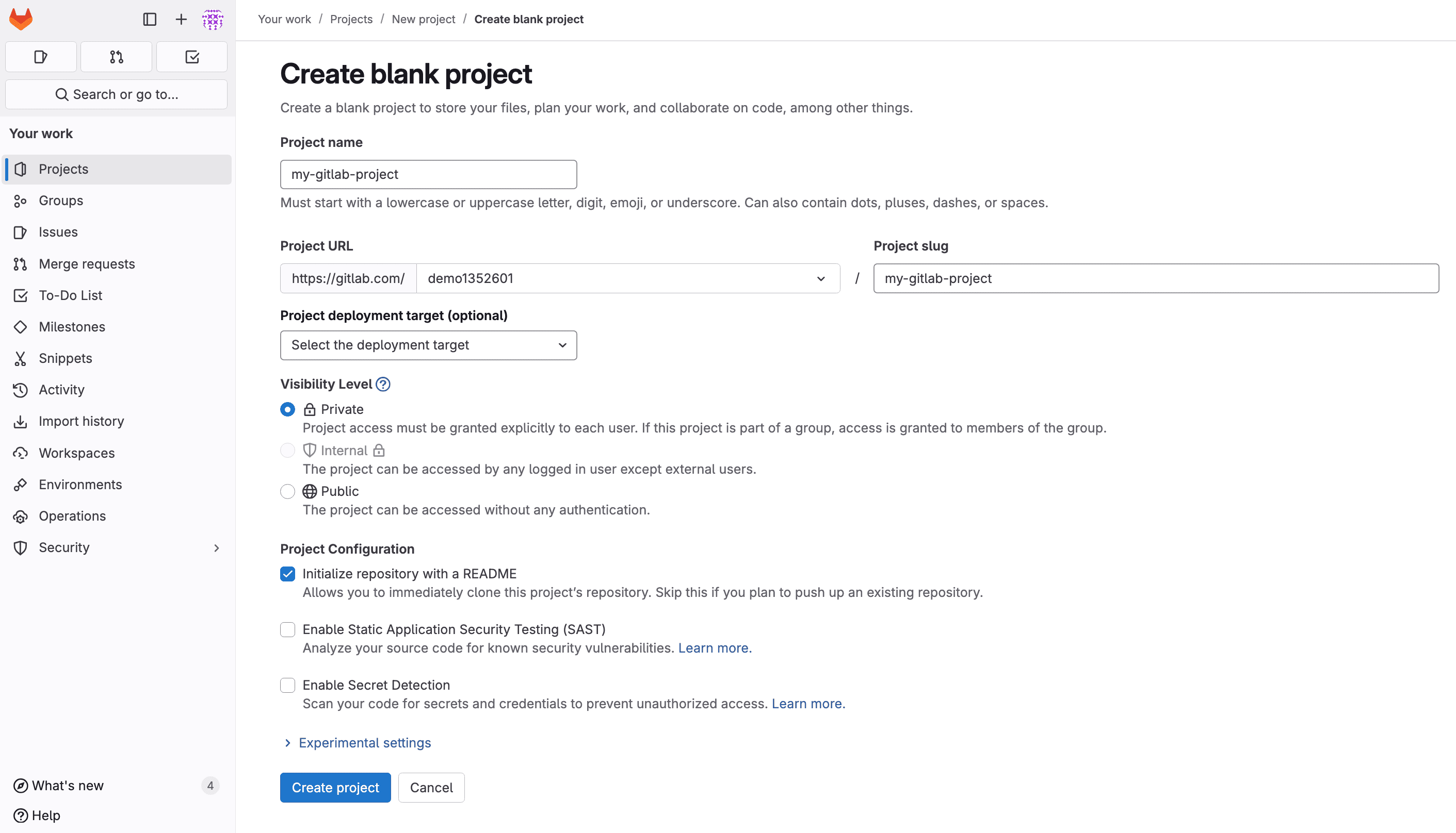 gitlab-create-project