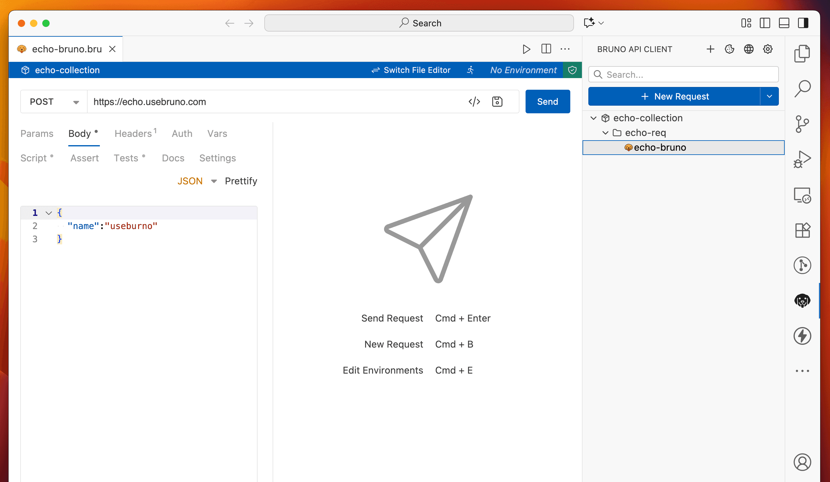 VS Code Extension Create Request
